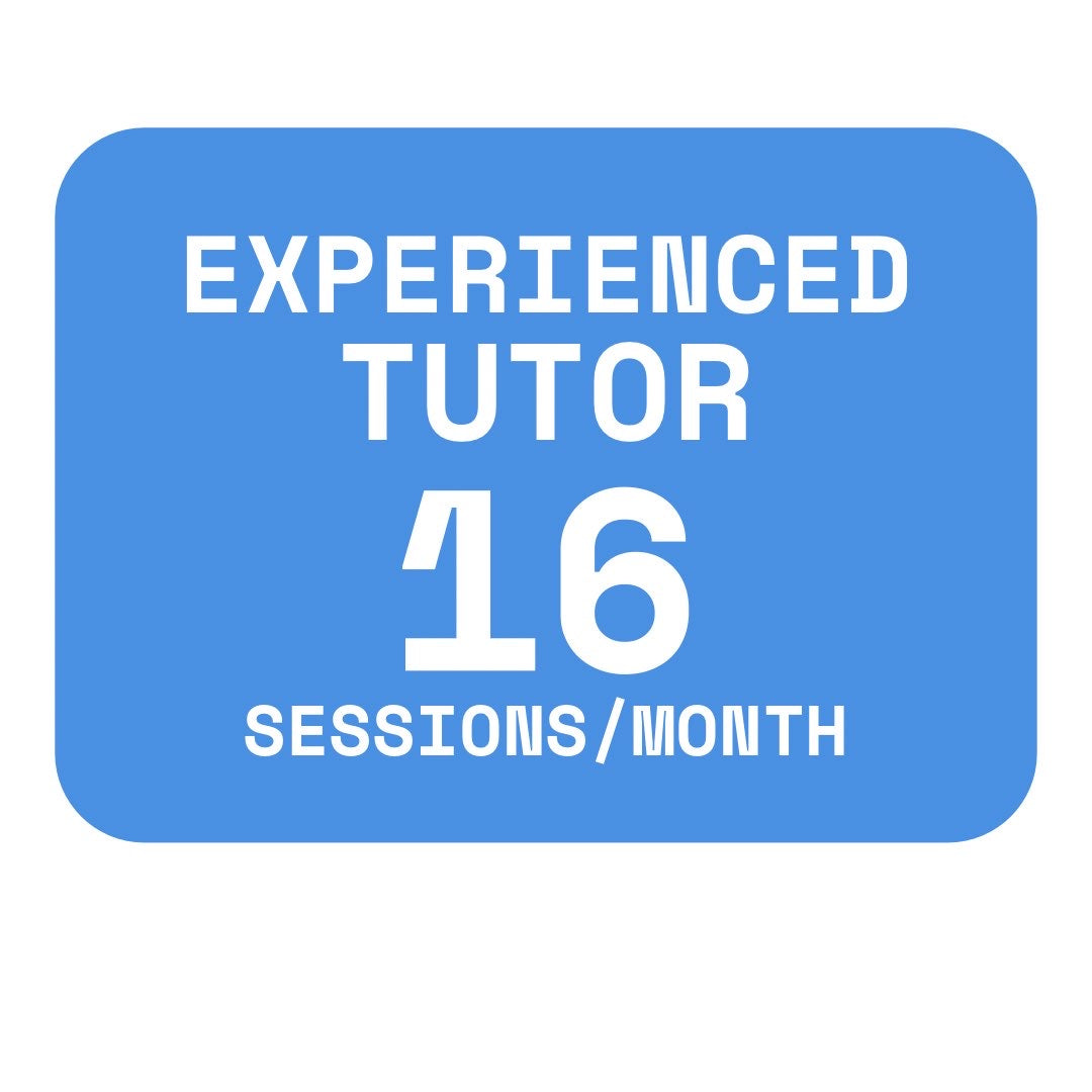 Experienced Tutor 16 Sessions Monthly Credit Plan