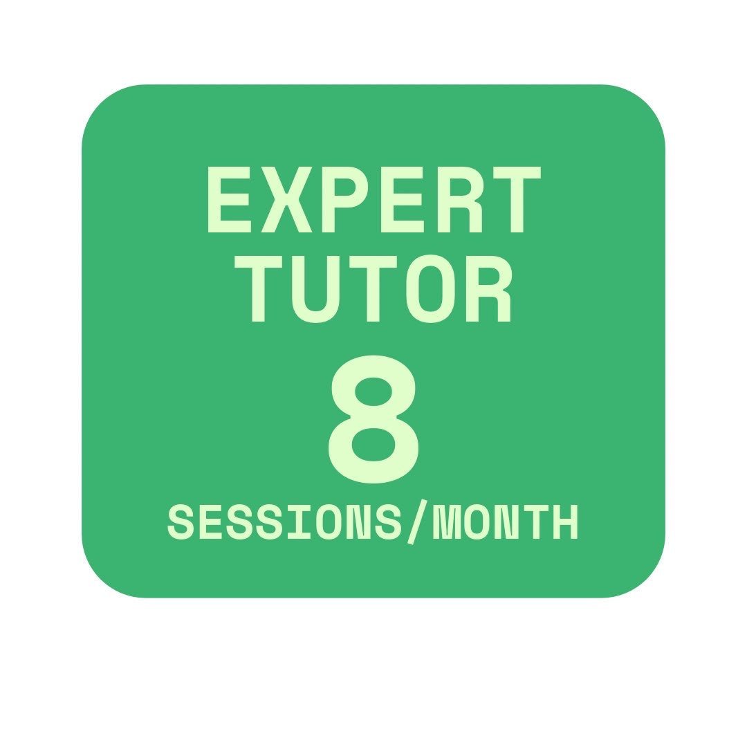 Expert Tutor 8 Sessions Monthly Credit Plan