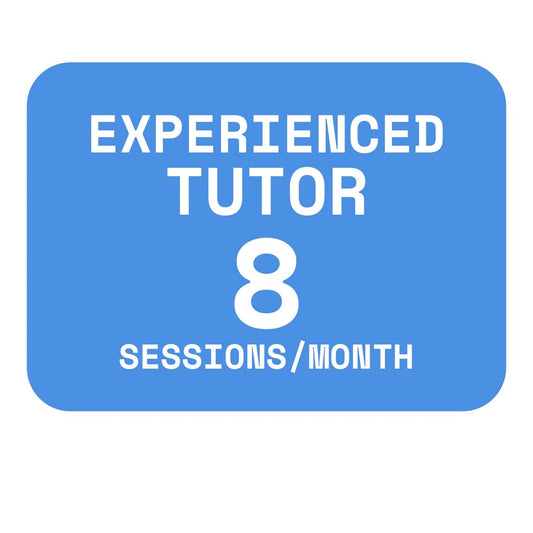 Experienced Tutor 8 Sessions  Monthly Credit Plan