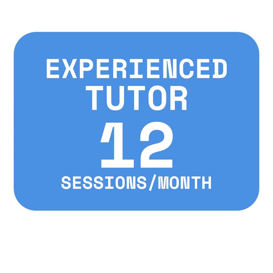 Experienced Tutor 12 Sessions Monthly Credit Plan