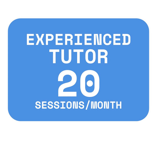 Experienced Tutor 20 Sessions Monthly Credit Plan