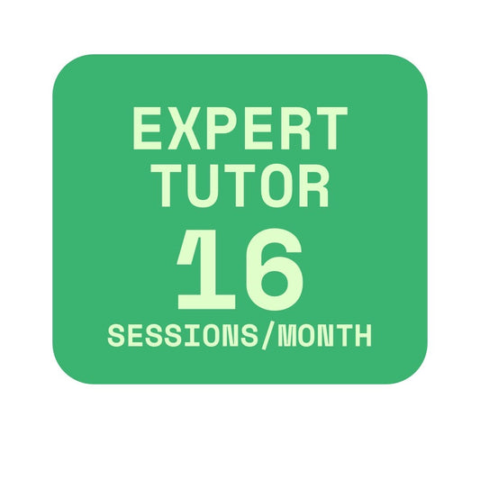 Expert Tutor 16 Sessions Monthly Credit Plan