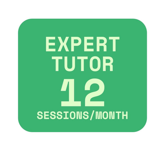 Expert Tutor 12 Sessions Monthly Credit Plan