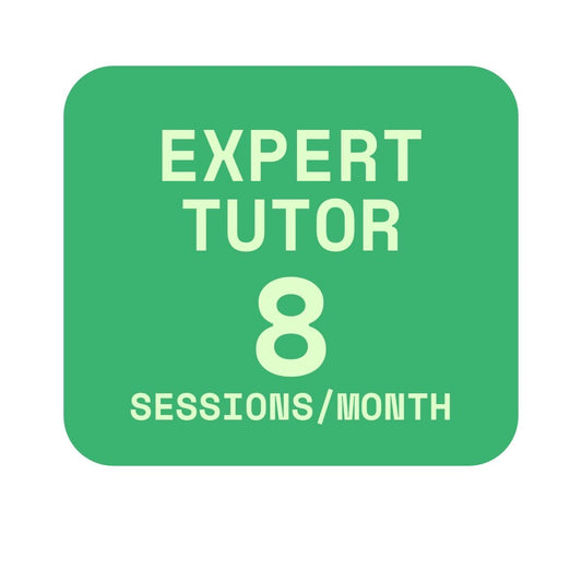 Expert Tutor 8 Sessions Monthly Credit Plan