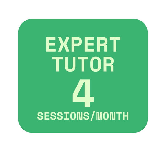 Expert Tutor 4 Sessions Monthly Credit Plan